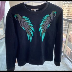 Maje Tonnerre Embroidered Sweatshirt